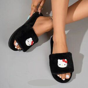 Hello Kitty Slip-On Slippers, Size 7.5-8